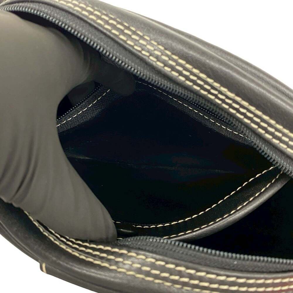 CHRISTIAN DIOR Vintage Black Leather Shoulder Bag - Picture 10 of 10